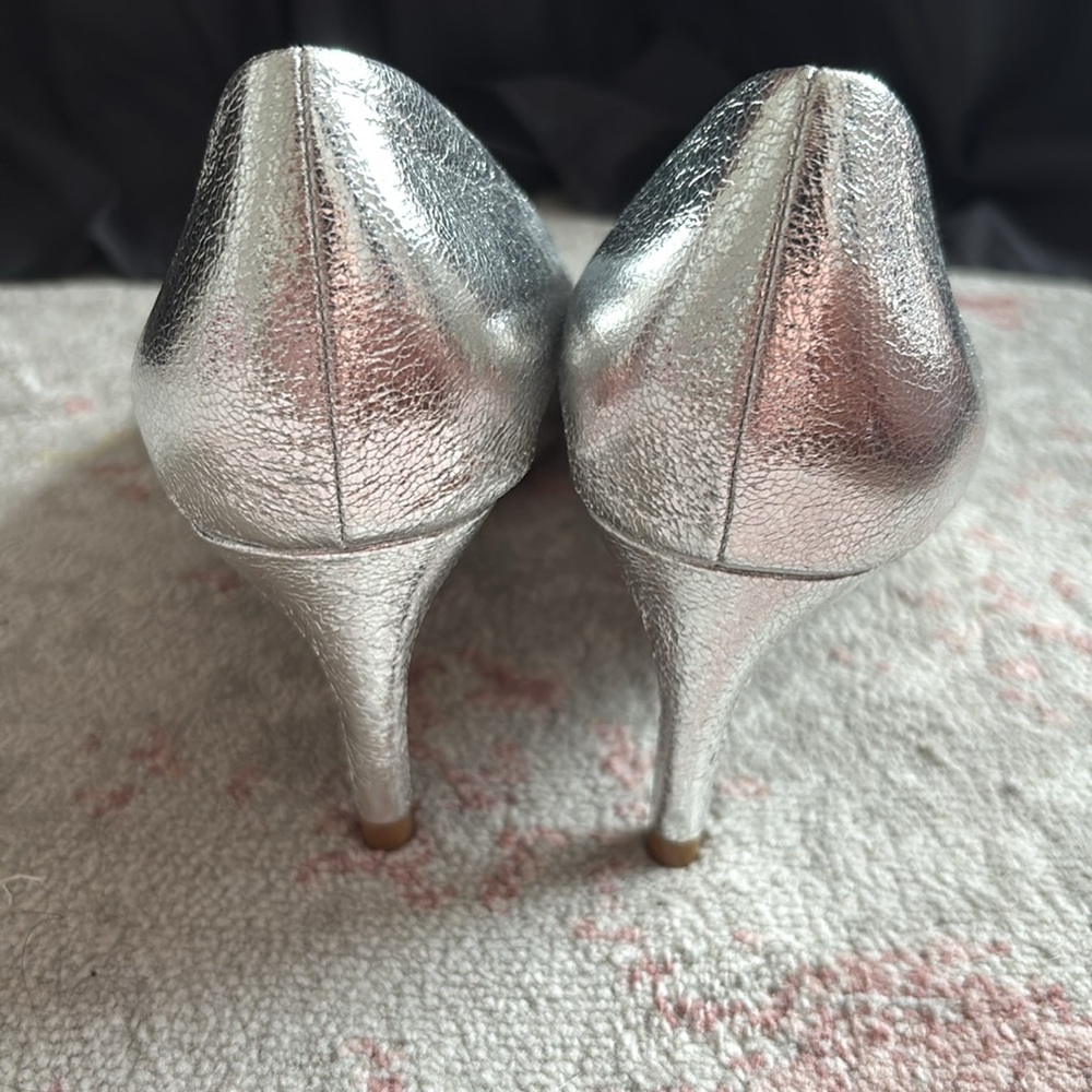 Silver Pointed Toe Heel (Wide Width) - image 4